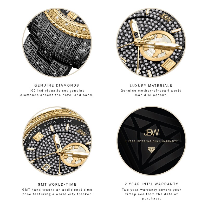 Main Image 4 of Men's JBW Jet Setter GMT Watch J6370C