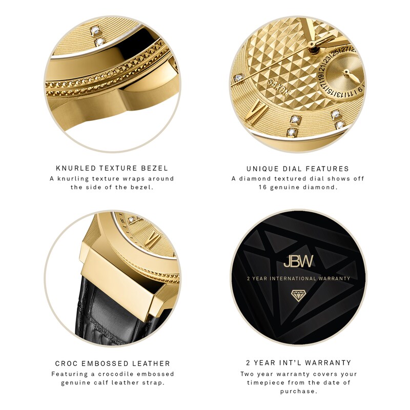 Main Image 4 of Men's JBW Saxon 48 Watch J6373C