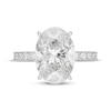 Thumbnail Image 3 of Neil Lane Artistry Oval-Cut Lab-Grown Diamond Hidden Halo Engagement Ring 7 ct tw 14K White Gold