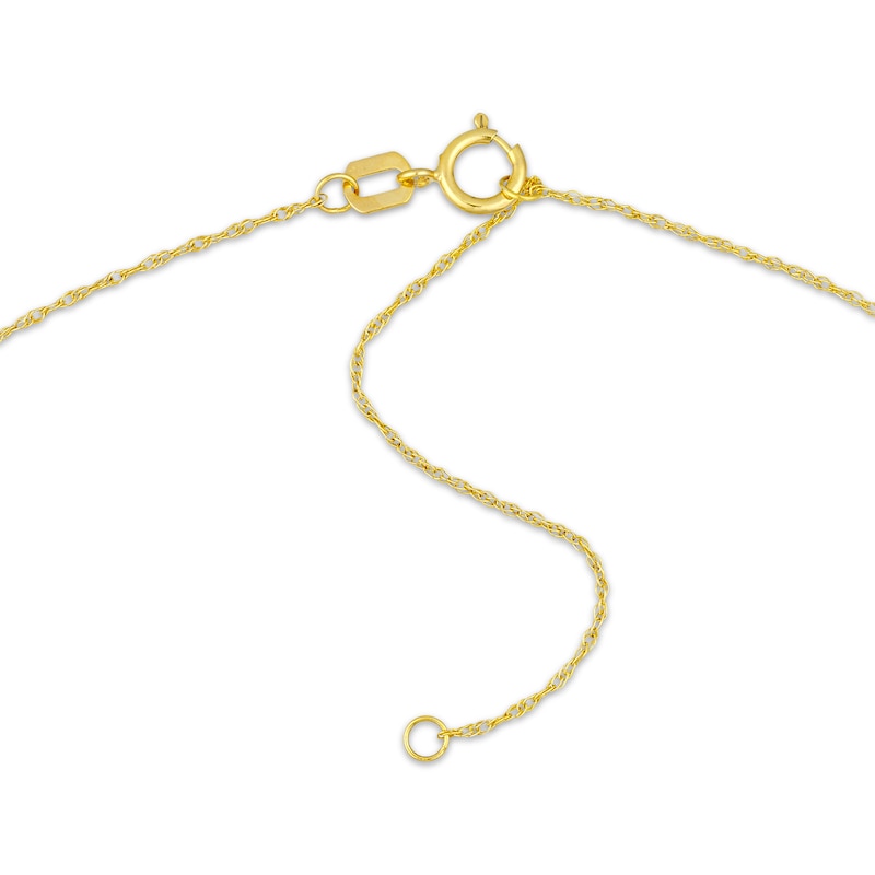 Main Image 3 of Mini Peace Dove Necklace 14K Yellow Gold 18"