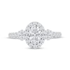 Thumbnail Image 4 of Adore Heirloom Certified Oval-Cut Diamond Halo Engagement Ring 1-1/4 ct tw Platinum