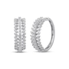 Thumbnail Image 1 of Diamond Three-Row Hoop Earrings 2 ct tw 10K White Gold