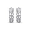 Thumbnail Image 2 of Diamond Three-Row Hoop Earrings 2 ct tw 10K White Gold