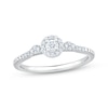 Thumbnail Image 1 of KAY Lab-Grown Diamonds Round-Cut Halo Promise Ring 1/5 ct tw 10K White Gold