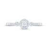 Thumbnail Image 4 of KAY Lab-Grown Diamonds Round-Cut Halo Promise Ring 1/5 ct tw 10K White Gold