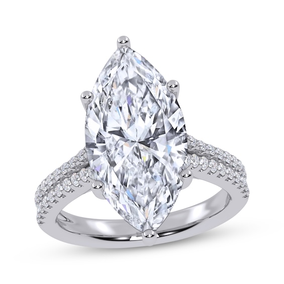 Adore Lab-Grown Diamonds Marquise-Cut Engagement Ring 6-1/2 ct tw 14K White Gold