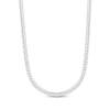 Thumbnail Image 1 of 3.9mm Diamond-Cut Herringbone Chain Necklace Solid Sterling Silver 18"