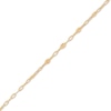 Thumbnail Image 2 of 2.45mm Valentino & Paperclip Chain Necklace Solid 10K Yellow Gold 18"