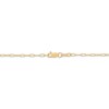 Thumbnail Image 3 of 2.45mm Valentino & Paperclip Chain Necklace Solid 10K Yellow Gold 18"