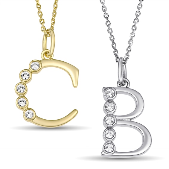 Block Initial Necklace (1 Initial)