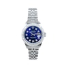 Thumbnail Image 1 of Previously Owned Men's Rolex Datejust 0.99 ct tw Diamond 18K White Gold Watch with Blue Dial (Model: 16234)