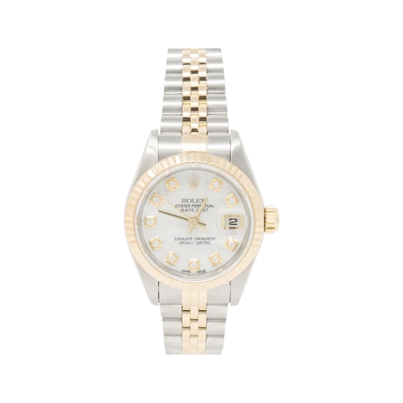 Previously Owned Men's Rolex Datejust 36 1 ct tw Diamond Two-Tone Automatic Watch (Model: 16233