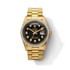 Thumbnail Image 1 of Previously Owned Men's Rolex Presidential 1 ct tw Diamond 18K Yellow Gold Watch with Black Dial (Model: 18238)