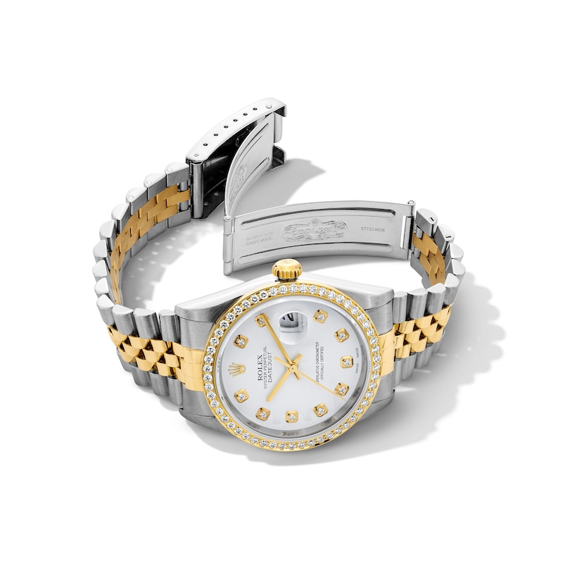Main Image 3 of Previously Owned Men's Rolex Datejust 36 1 ct tw Diamond Two-Tone Automatic Watch (Model: 16233)