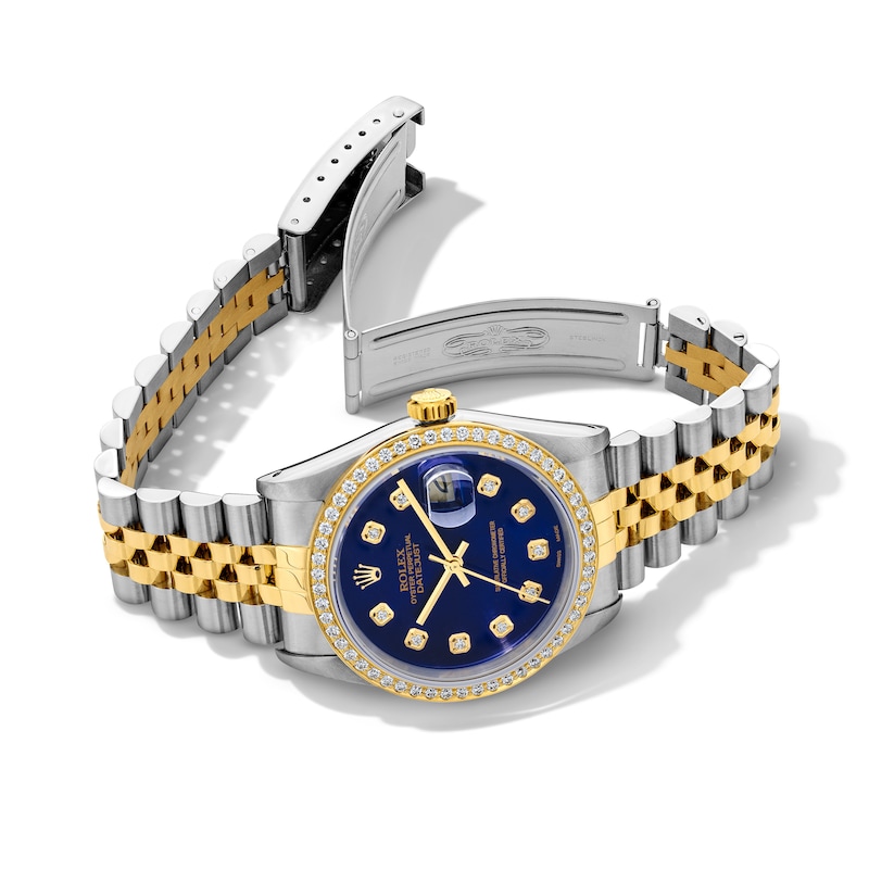Main Image 3 of Previously Owned Men's Rolex Datejust 36 1 ct tw Diamond Two-Tone Automatic Watch (Model: 16233)