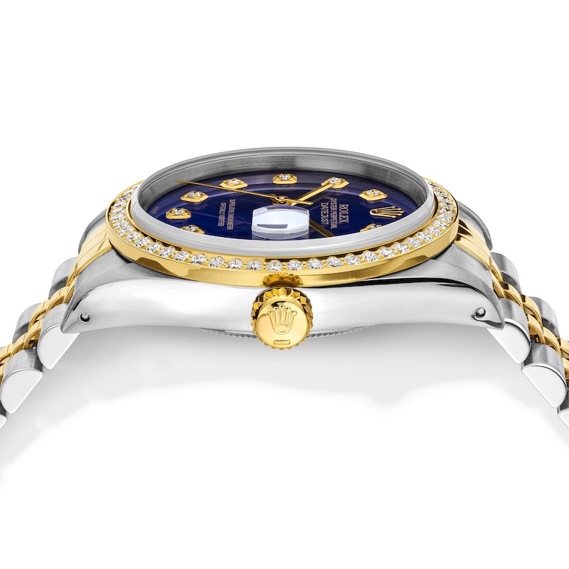 Main Image 4 of Previously Owned Men's Rolex Datejust 36 1 ct tw Diamond Two-Tone Automatic Watch (Model: 16233)