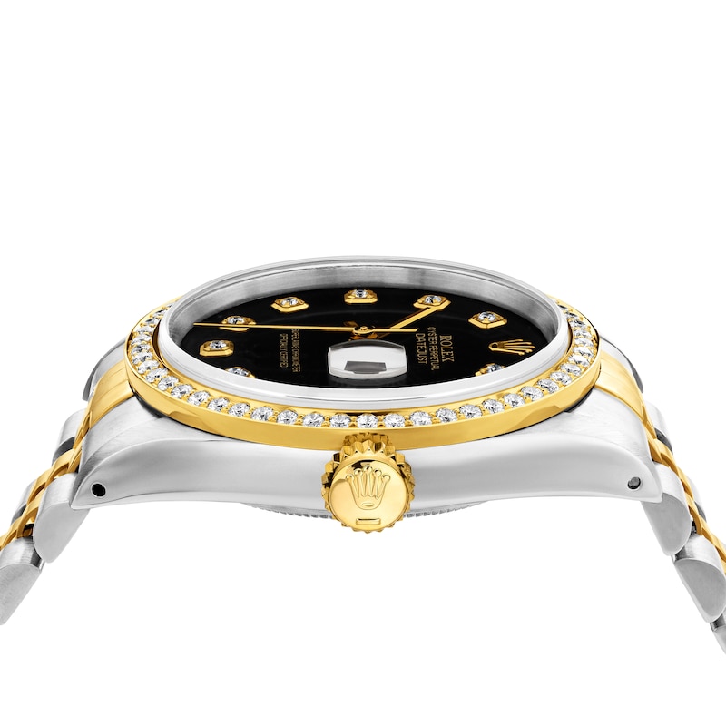 Main Image 4 of Previously Owned Men's Rolex Datejust 36 1 ct tw Diamond Two-Tone Automatic Watch (Model: 16233_L746055)