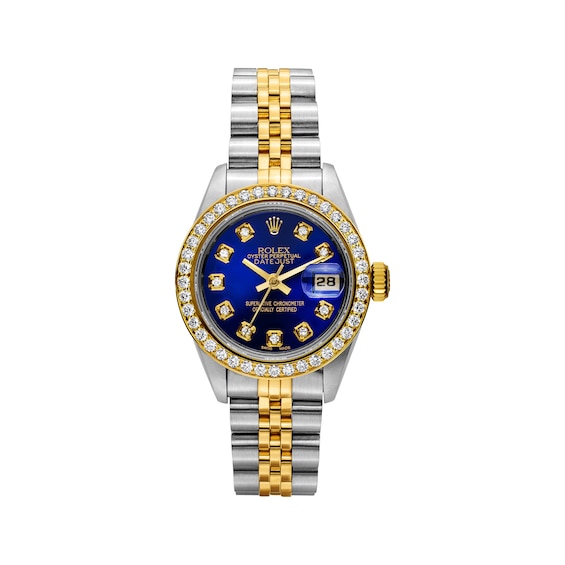 Previously Owned Women's Rolex Datejust 26 1 ct tw Diamond Two-Tone Automatic Watch (Model: 69173_U192492)