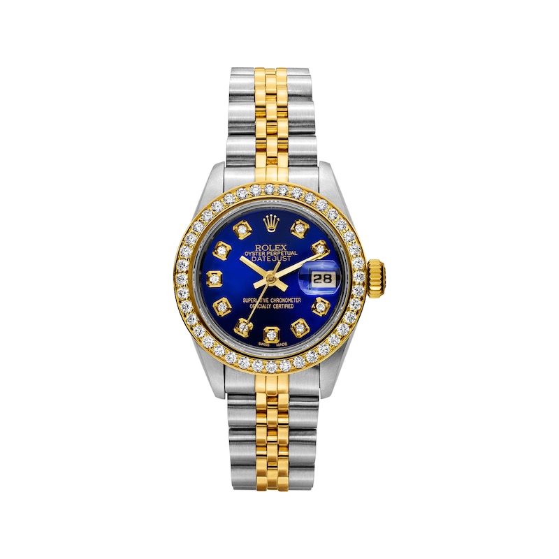 Main Image 1 of Previously Owned Women's Rolex Datejust 26 1 ct tw Diamond Two-Tone Automatic Watch (Model: 69173_U192492)