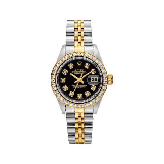 Previously Owned Women's Rolex Datejust 26 1 ct tw Diamond Two-Tone Automatic Watch (Model: 79173_A582864)