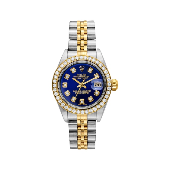 Previously Owned Women's Rolex Datejust 26 1 ct tw Diamond Two-Tone Automatic Watch (Model: 79163_K451120)