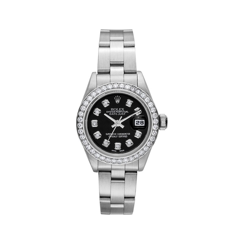 Main Image 1 of Previously Owned Women's Rolex Datejust 26 1 ct tw Diamond Stainless Steel Automatic Watch (Model: 79190_A736125)