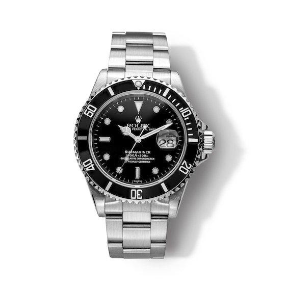 Previously Owned Men's Rolex Submariner Stainless Steel Watch (Model: 16610)