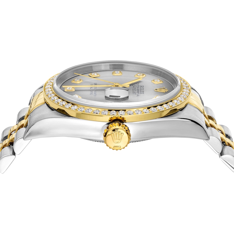 Main Image 4 of Previously Owned Men's Rolex Datejust 36 1 ct tw Diamond Two-Tone Automatic Watch (Model: 16233_T334641)