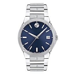 Previously Owned Movado S.E. Stainless Steel Men's Watch 0607513