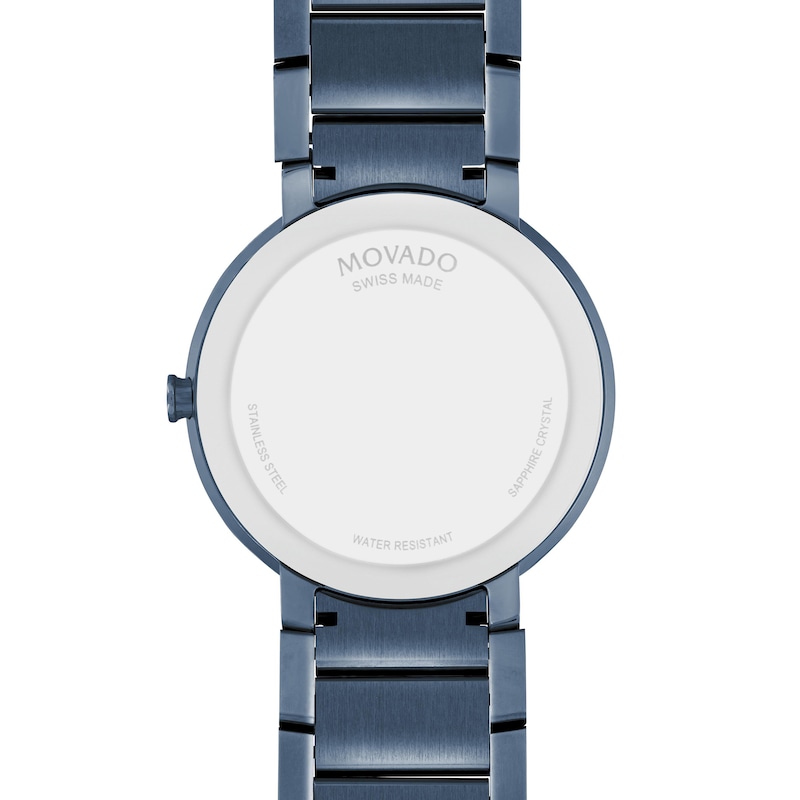 Main Image 3 of Previously Owned Movado Sapphire Men's Stainless Steel Watch 0607556