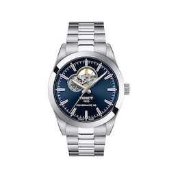 Previously Owned Tissot Gentleman Powermatic Open Heart Men’s Watch T1274071104101