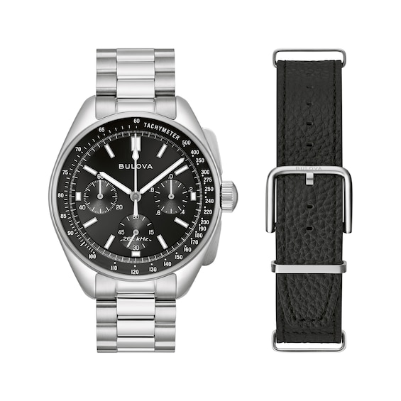 Previously Owned Bulova Lunar Pilot Chronograph Men’s Watch Set 96K111