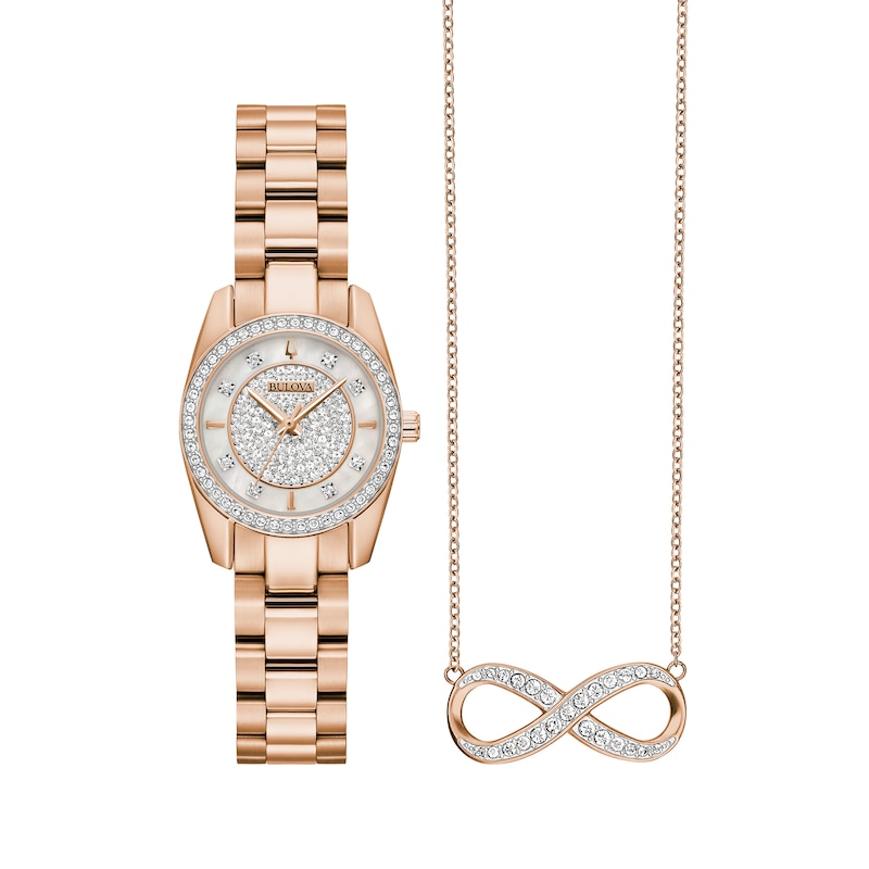 Main Image 2 of Previously Owned Bulova Crystal Collection Women's Watch Gift Set 98X140