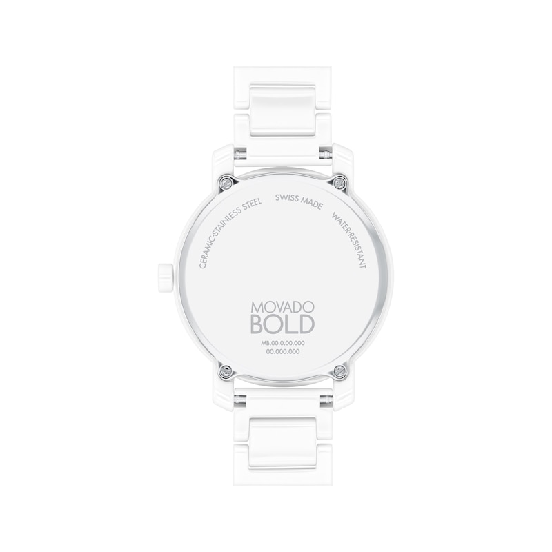 Main Image 3 of Previously Owned Movado BOLD Evolution 2.0 White Ceramic Women's Watch 3601233