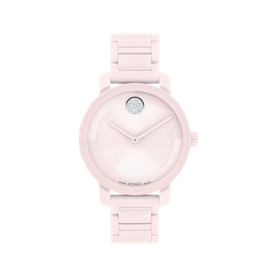 Previously Owned Movado BOLD Evolution 2.0 Pink Ceramic Women's Watch 3601234