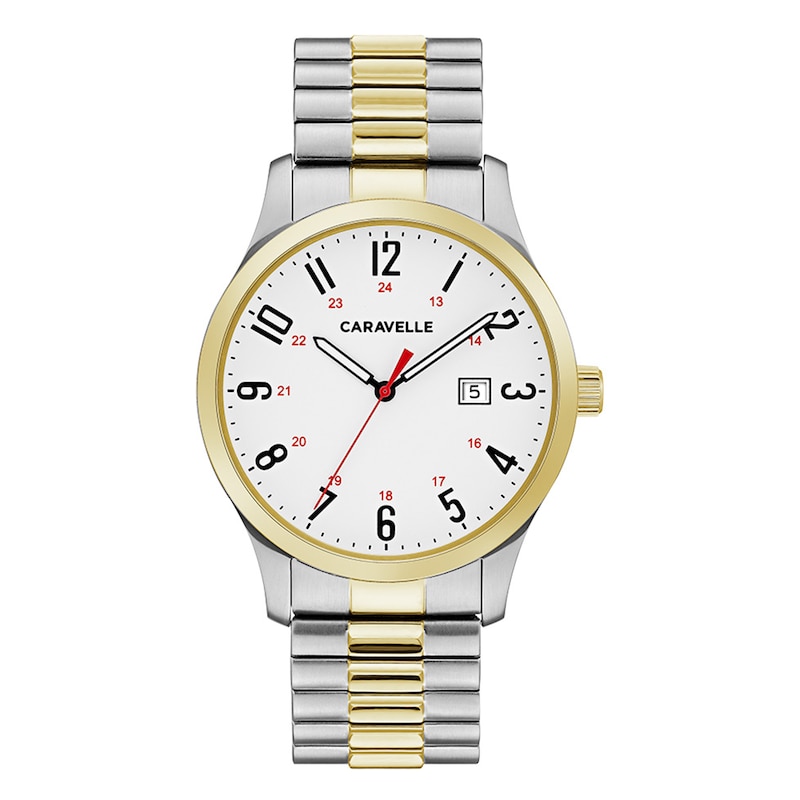 Main Image 1 of Previously Owned Caravelle by Bulova Traditional Men's Two-Tone Stainless Steel Watch 45B147