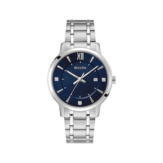 Previously Owned Bulova Classic Diamond Accent Men's Watch 96D152