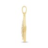 Thumbnail Image 3 of Men's Diamond & Blue Lab-Created Sapphire Star Charm 3/4 ct tw 10K Yellow Gold