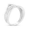 Thumbnail Image 2 of Diamond Faux Stack Fashion Ring 1/3 ct tw Sterling Silver