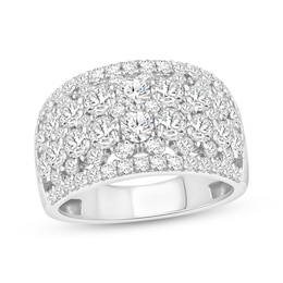 Adore Diamond Multi-Row Anniversary Ring 2-1/2 ct tw 14K White Gold