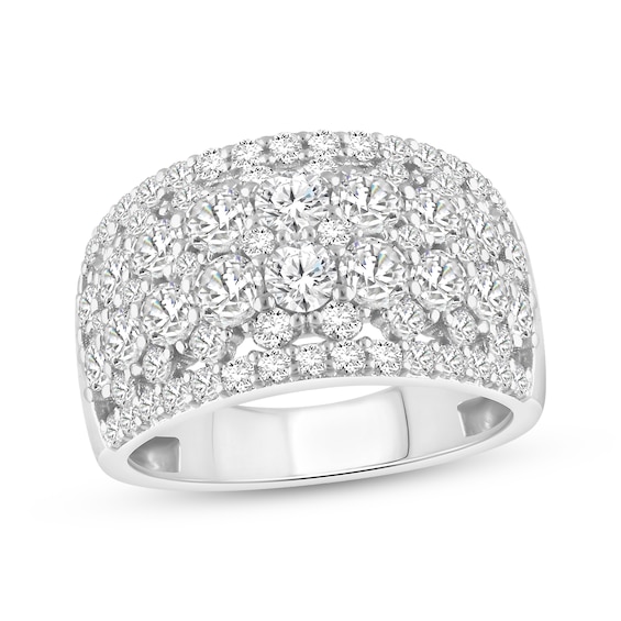 Adore Diamond Multi-Row Anniversary Ring 2-1/2 ct tw 14K White Gold