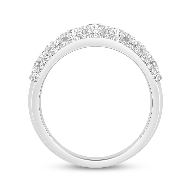 Main Image 3 of Adore Diamond Multi-Row Anniversary Ring 2-1/2 ct tw 14K White Gold