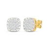 Thumbnail Image 1 of KAY Lab-Grown Diamonds Cushion-Shaped Stud Earrings 1/2 ct tw 24K Yellow Gold Vermeil Sterling Silver