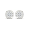 Thumbnail Image 2 of KAY Lab-Grown Diamonds Cushion-Shaped Stud Earrings 1/2 ct tw 24K Yellow Gold Vermeil Sterling Silver