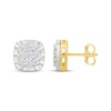 Thumbnail Image 3 of KAY Lab-Grown Diamonds Cushion-Shaped Stud Earrings 1/2 ct tw 24K Yellow Gold Vermeil Sterling Silver