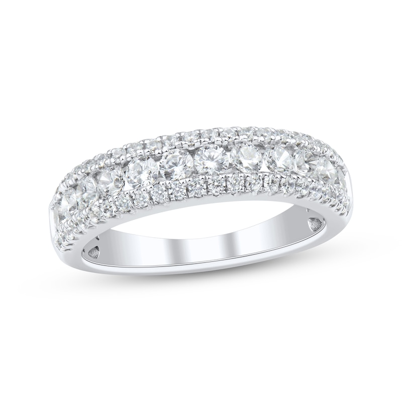 Main Image 1 of Adore Diamond Three-Row Anniversary Ring 1 ct tw 10K White Gold