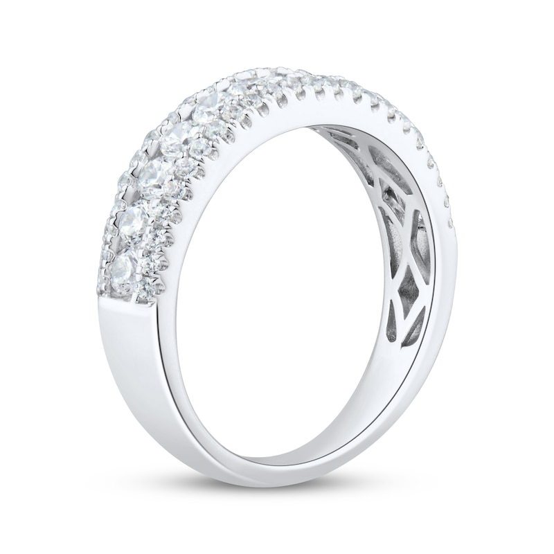 Main Image 2 of Adore Diamond Three-Row Anniversary Ring 1 ct tw 10K White Gold