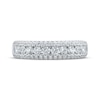 Thumbnail Image 3 of Adore Diamond Three-Row Anniversary Ring 1 ct tw 10K White Gold