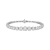 Thumbnail Image 1 of KAY Lab-Grown Diamonds Graduated Buttercup Tennis Bracelet 4 ct tw 10K White Gold 7"