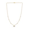 Thumbnail Image 2 of Diamond Evil Eye & Bezel-Set Dangle Station Necklace 1/4 ct tw 14K Yellow Gold 18"